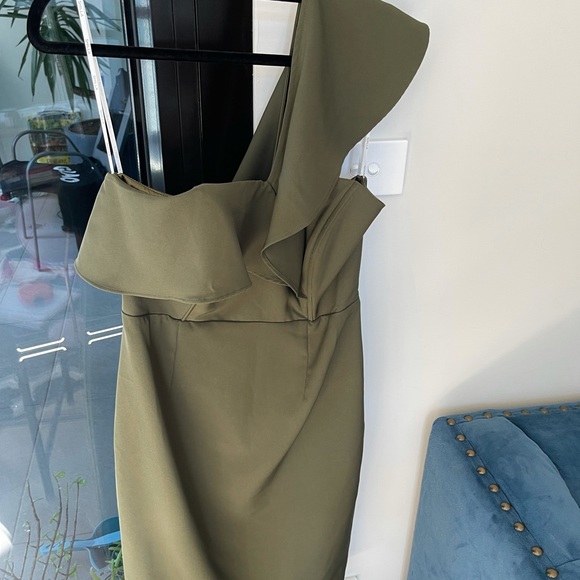 Shilla the Label Khaki Dress - Size M or 10 - Picture 4 of 6